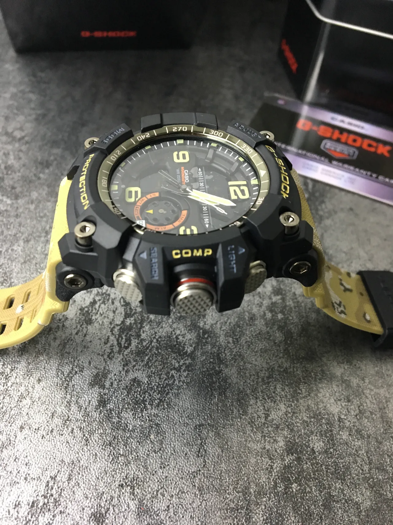 Casio Black Yellow Rugged Multi-Function Analog-Digital Hybrid Sports Watch 4