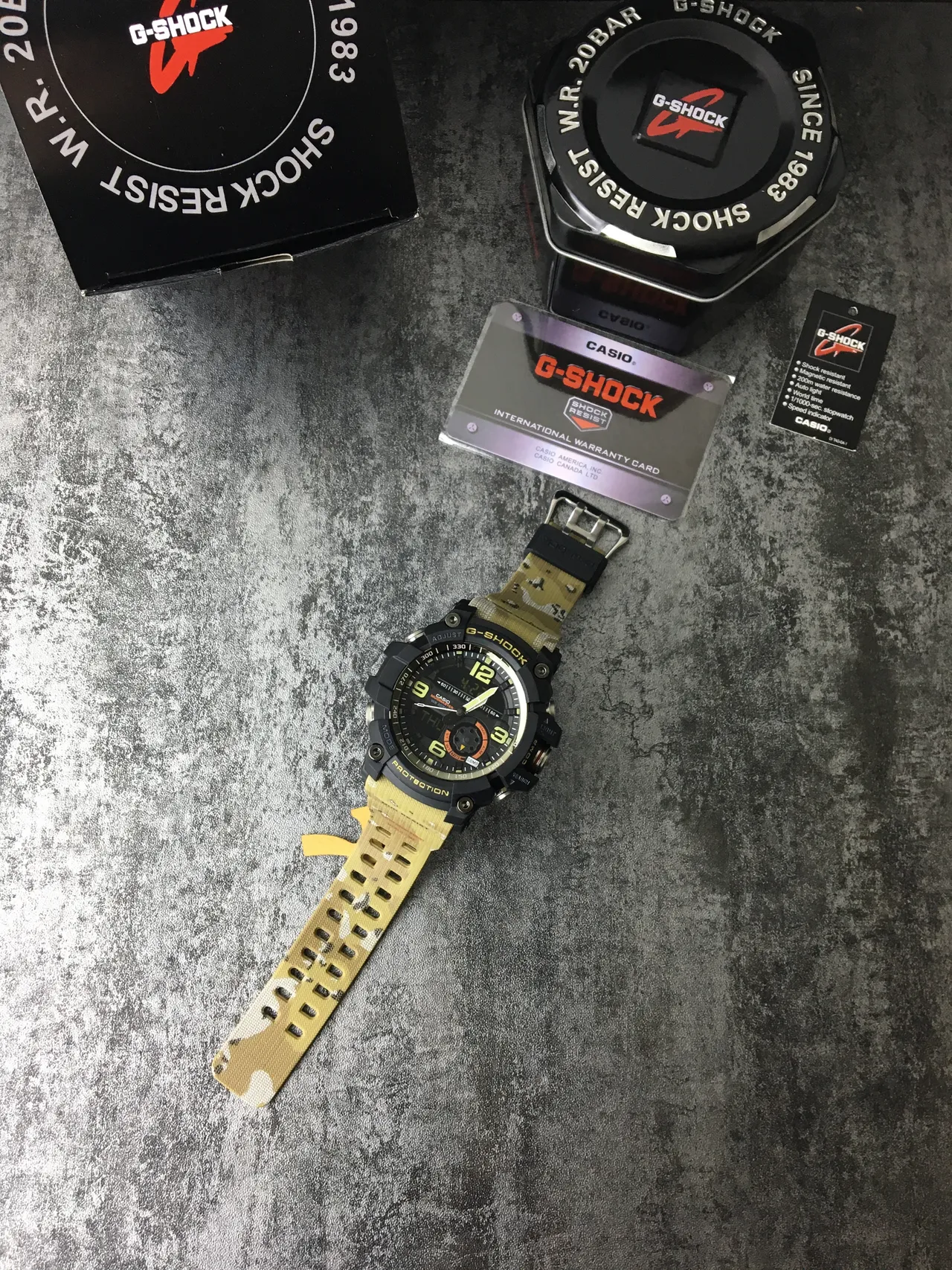Casio Black Yellow Rugged Multi-Function Analog-Digital Hybrid Sports Watch 5