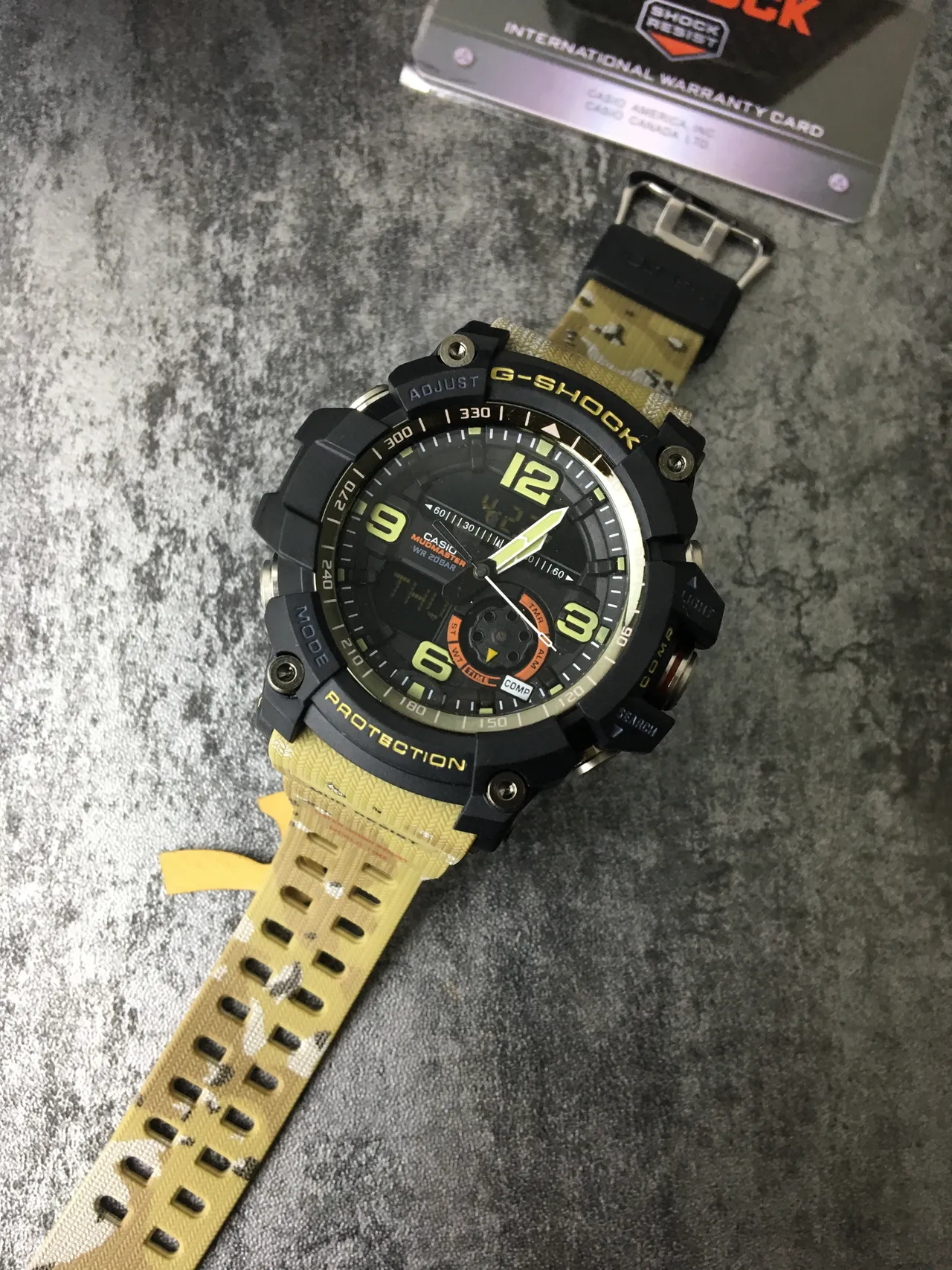 Casio Black Yellow Rugged Multi-Function Analog-Digital Hybrid Sports Watch 6