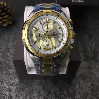 Casio Edifice Chronograph Two-Tone Silver and Gold Quartz Watch