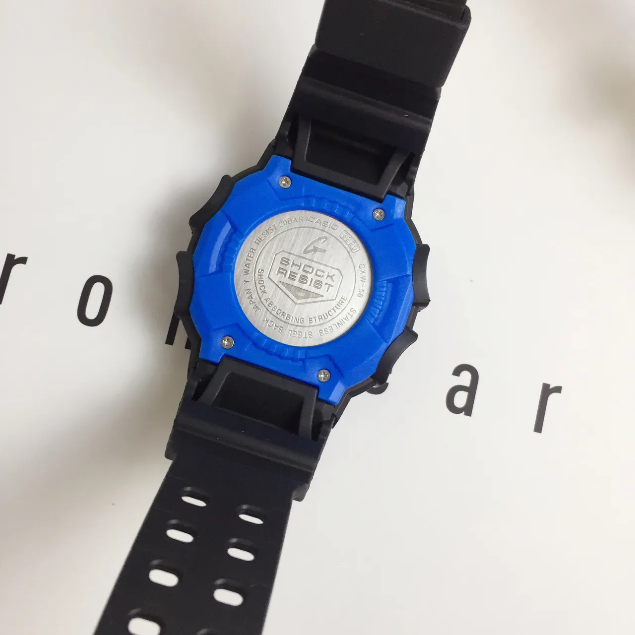 Casio G-Shock DW-5600 काला नीला मजबूत वर्गाकार केस LED बैकलाइट घड़ी 5