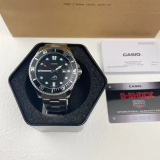 Casio G-Shock Frogman Diver-Style Black Dial Stainless Steel Sports Watch
