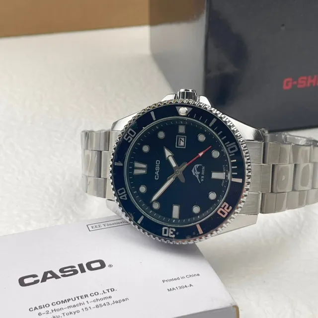 كاسيو G-Shock Frogman نمط الغوص وجه أسود ستيل مقاوم للصدأ ساعة رياضية 3