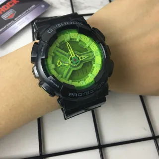 Casio G-Shock GA-110 Lime Green Black Sports Watch