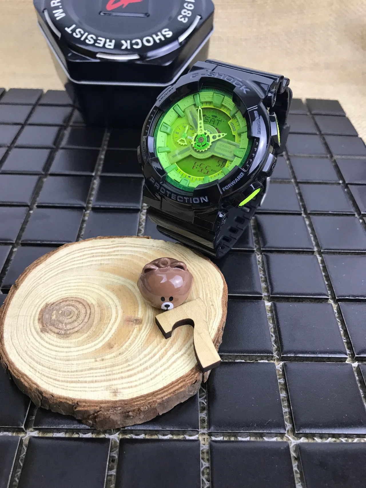 Casio G-Shock GA-110 Lime Green Black Sports Watch 17