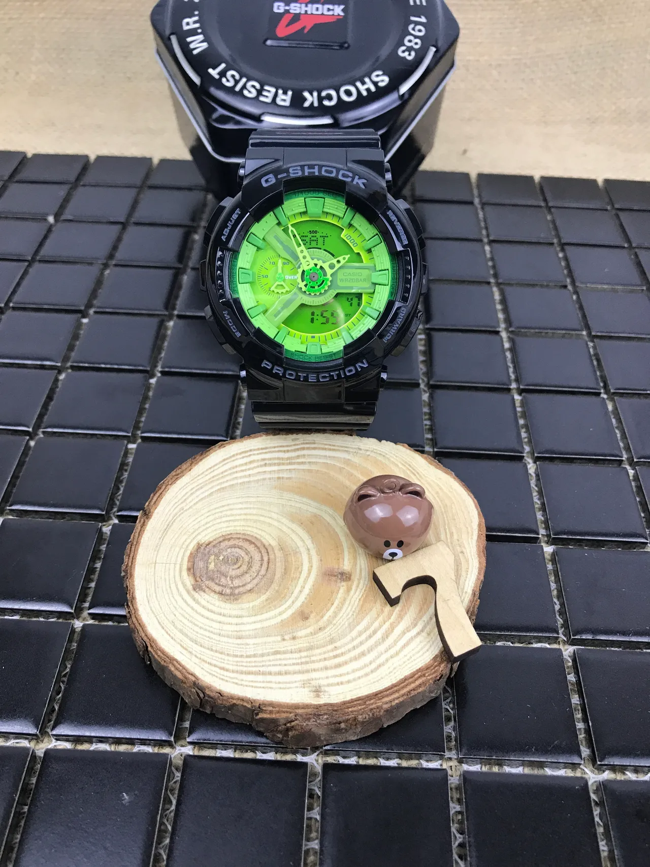 Casio G-Shock GA-110 Lime Green Black Sports Watch 18