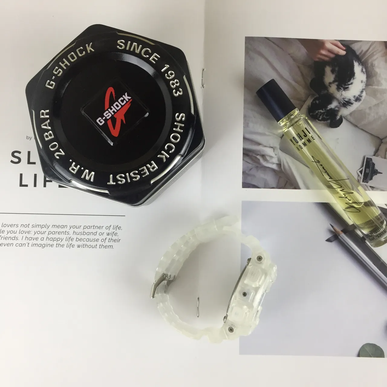 Casio G-Shock GA-110 半透明白色模拟-数字运动手表 4