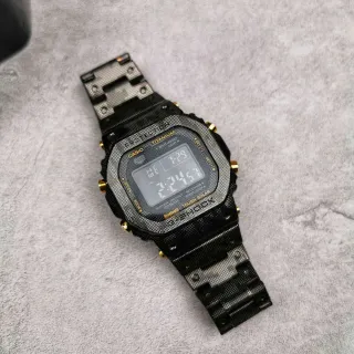 Casio G-Shock GA-2100 Black and Gold Titanium Sports Watch