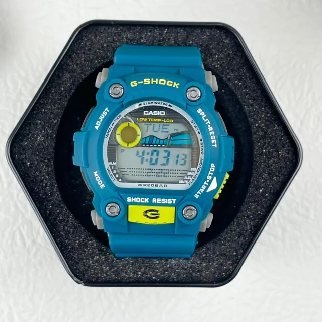 Casio G-Shock GA-2100 أزرق-أخضر وأصفر ساعة رياضية 3