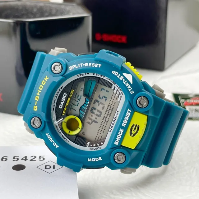 Casio G-Shock GA-2100 أزرق-أخضر وأصفر ساعة رياضية 5