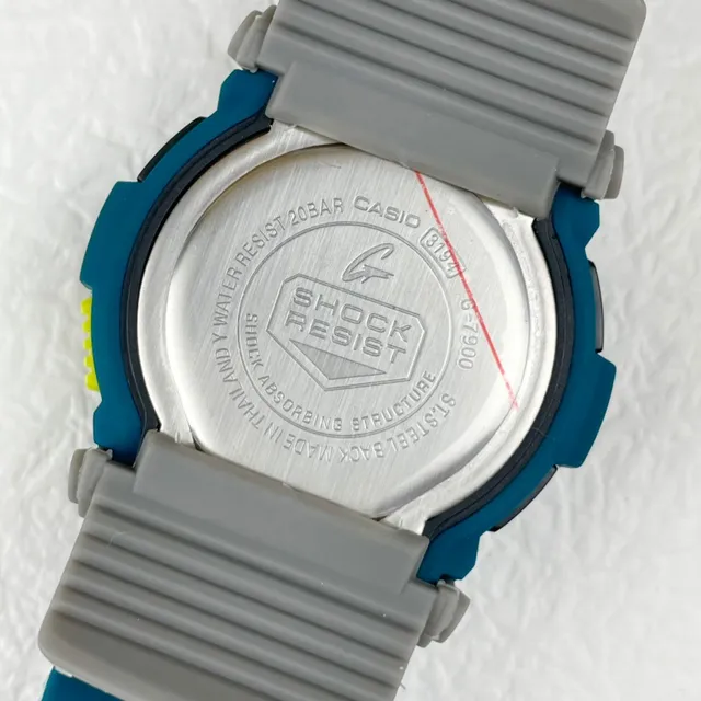 Casio G-Shock GA-2100 أزرق-أخضر وأصفر ساعة رياضية 8