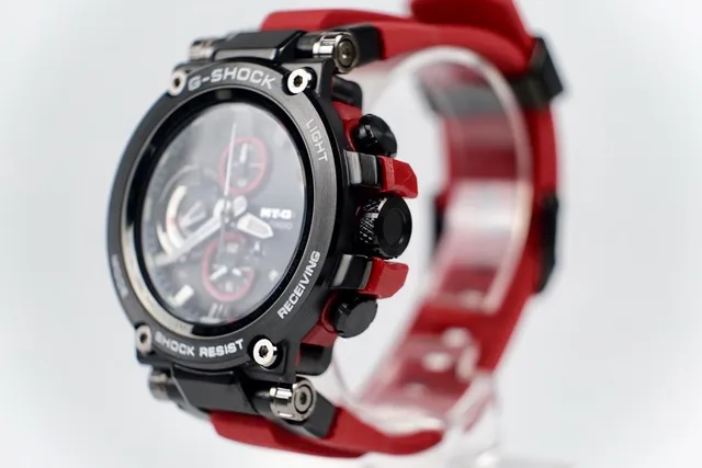Casio G-Shock MR-G Black and Red Chronograph Sports Watch 6