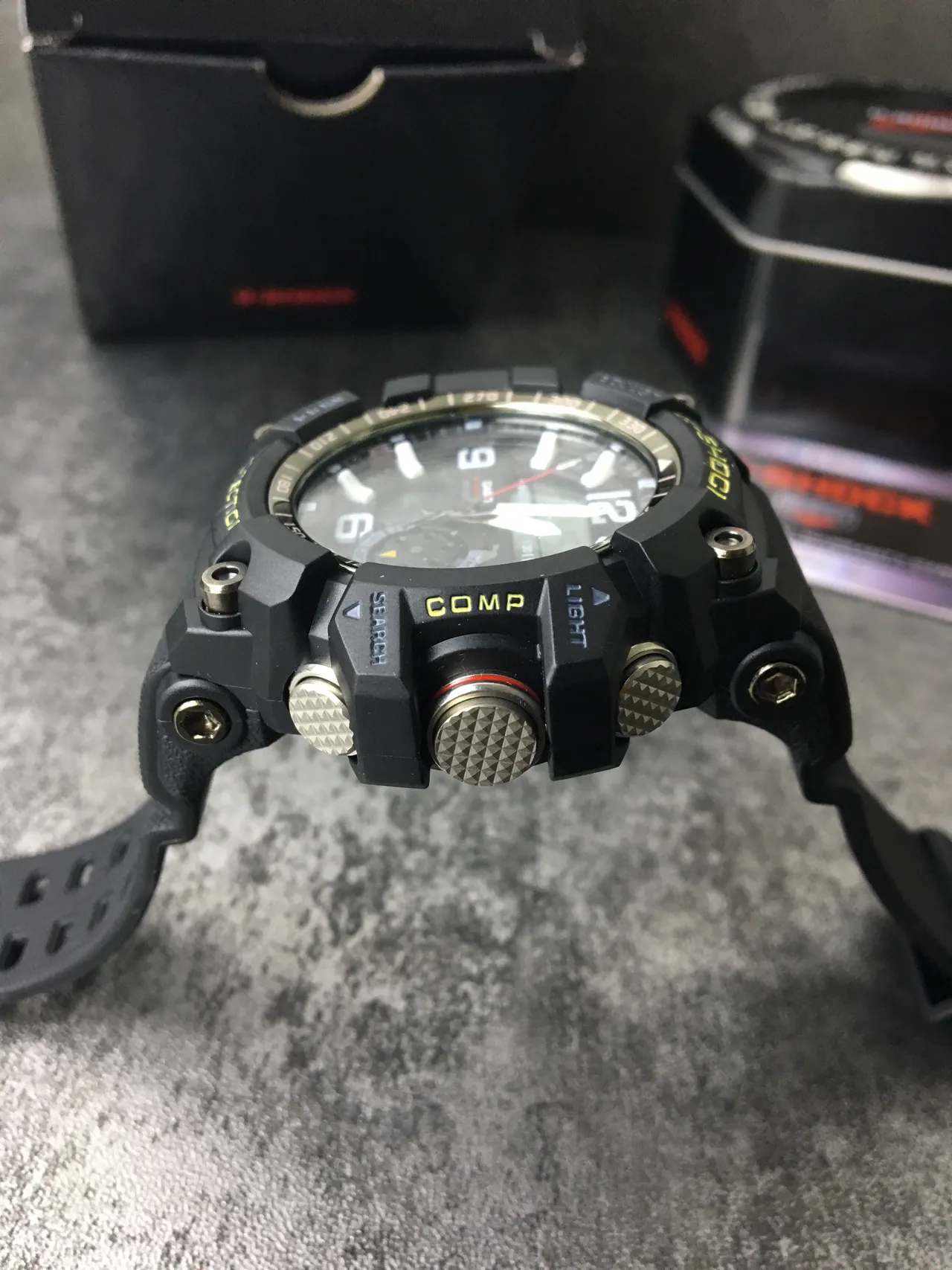 Casio G-Shock Mudmaster 黑色黄色 运动手表 4
