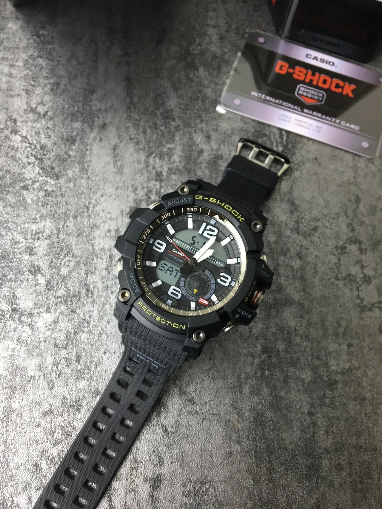 Casio G-Shock Mudmaster 黑色黄色 运动手表 5