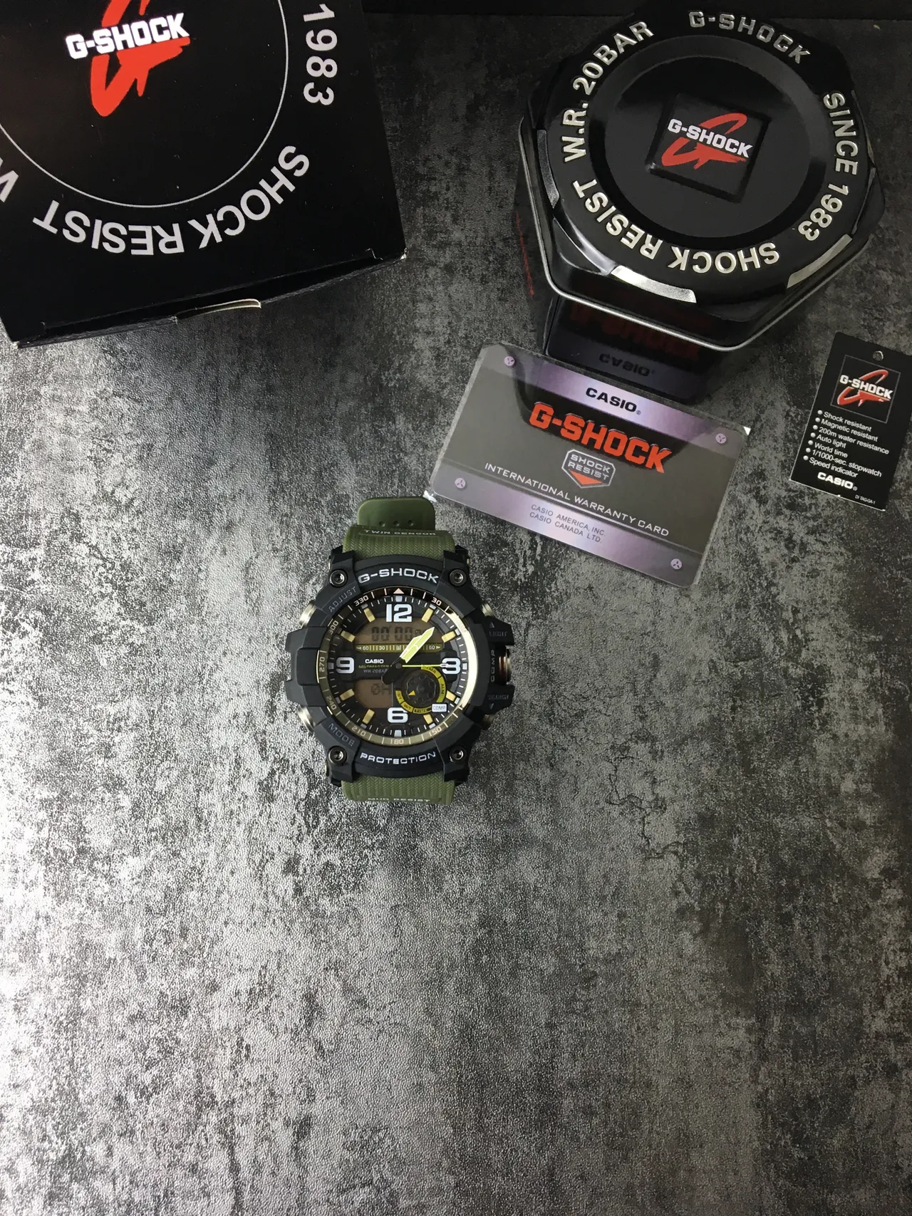 Casio G-Shock Mudmaster verde oliva relógio esportivo robusto 2