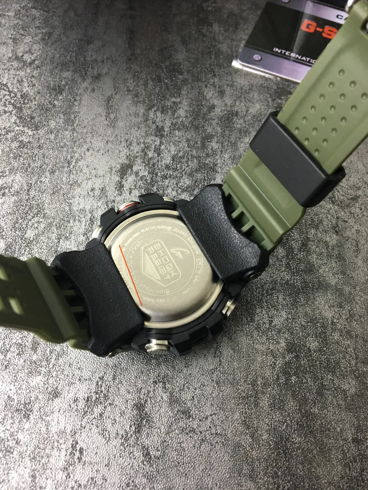 Casio G-Shock Mudmaster verde oliva relógio esportivo robusto 3