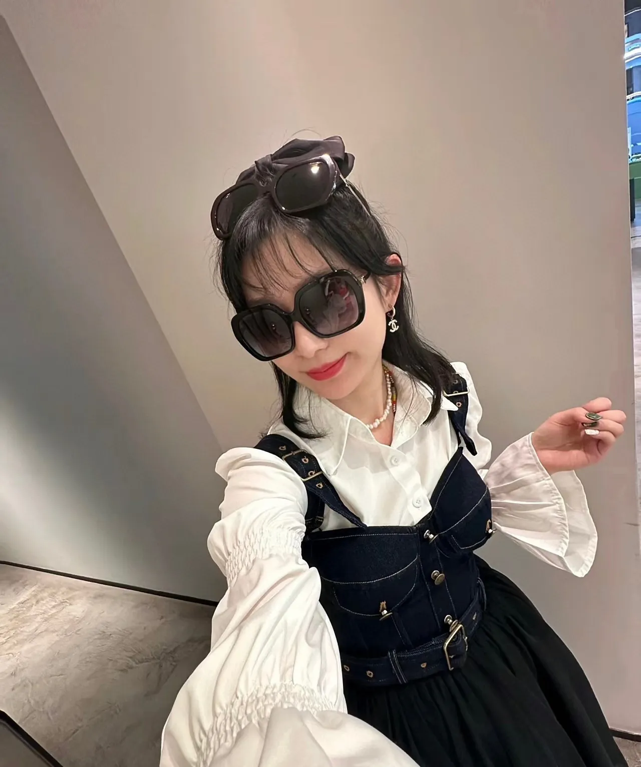 Chanel Oversized Square Violet Gradient Sunglasses 3