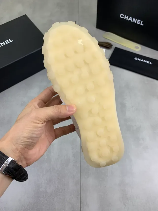 Chanel Runway Sneaker Beige White Low-Top Mixed-Material Lifestyle Sneakers 2