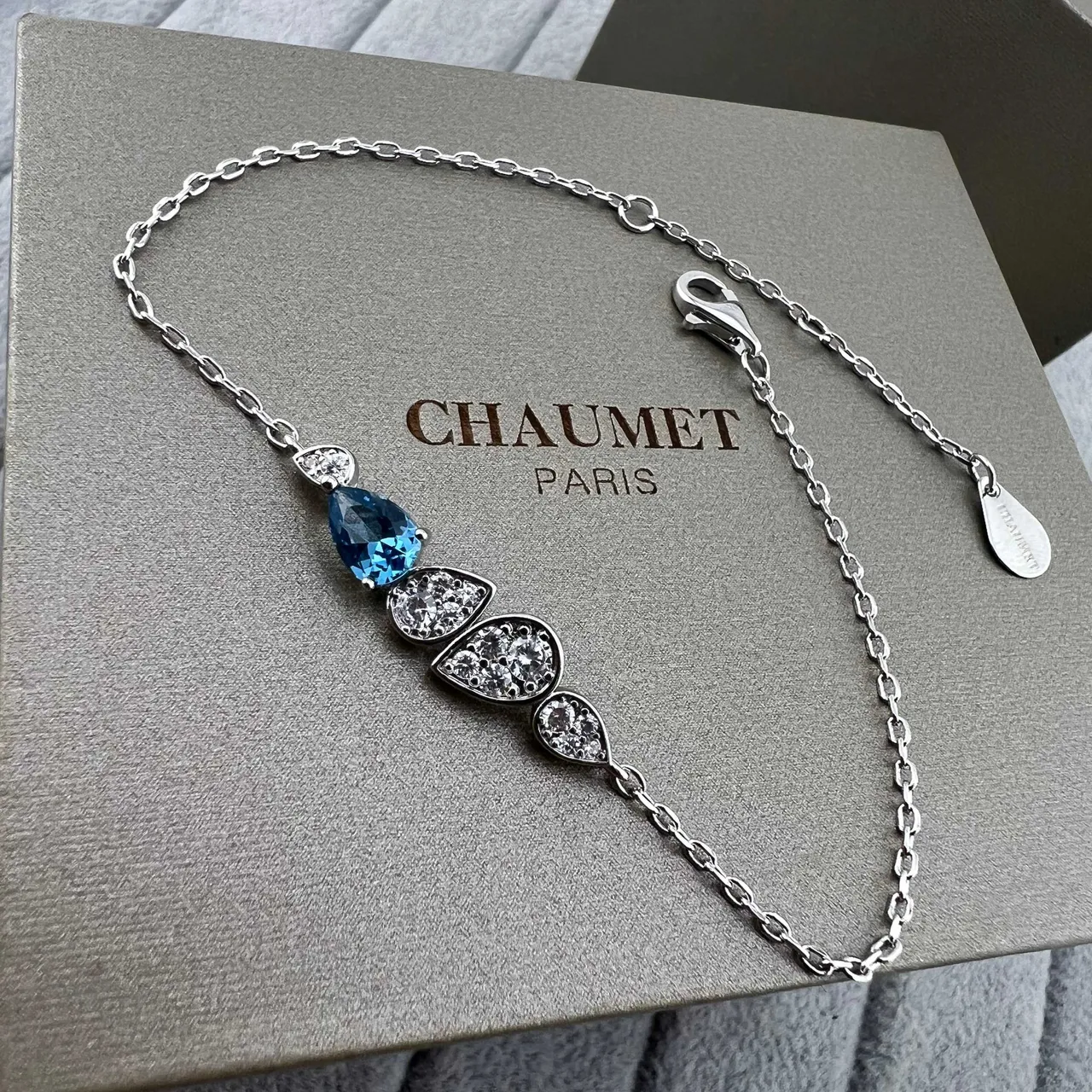 Chanel Teardrop Gemstone and Pavé Diamond Bracelets 5
