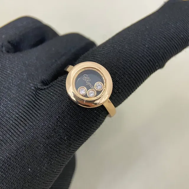 Chopard Happy Diamonds Rotating Black Dial Ring 3