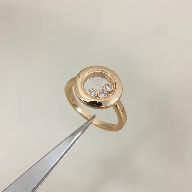 Chopard Happy Diamonds Rotating Black Dial Ring 6
