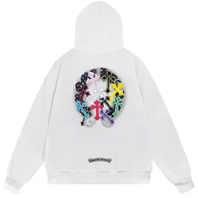 Chrome Hearts Graphic Cross Print Black Hoodie 5