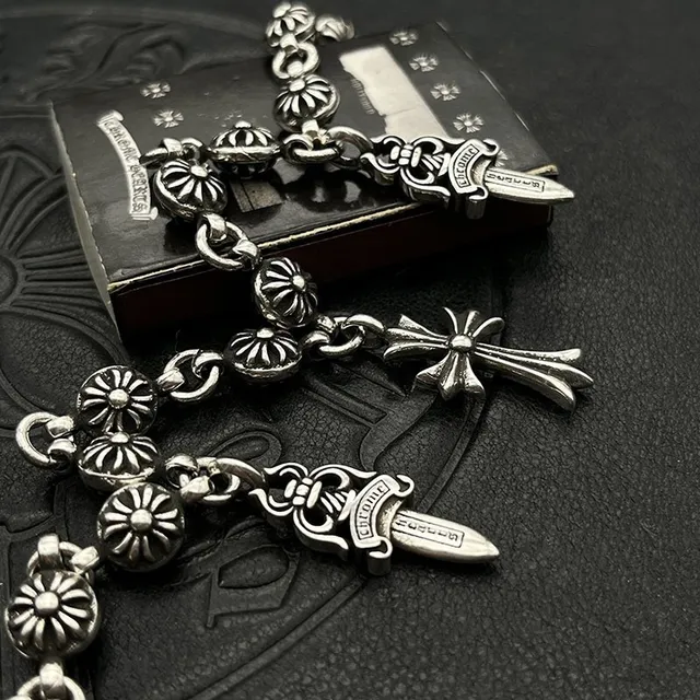 Chrome Hearts 银多魅力手链 4