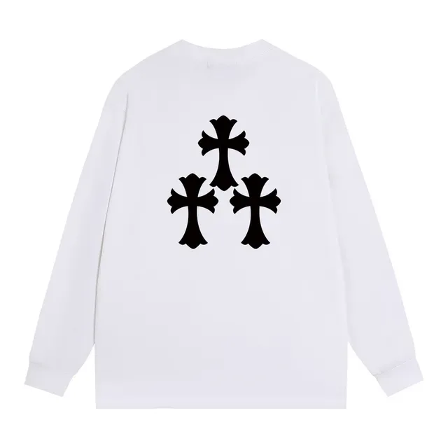 Chrome Hearts Triple Cross Black Long-Sleeve Graphic T-Shirt 4