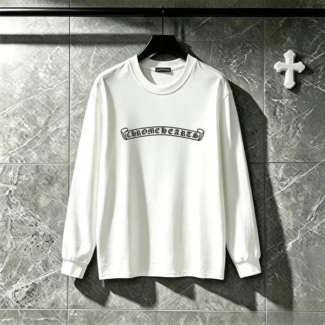 Chrome Hearts Triple Cross Black Long-Sleeve Graphic T-Shirt 5