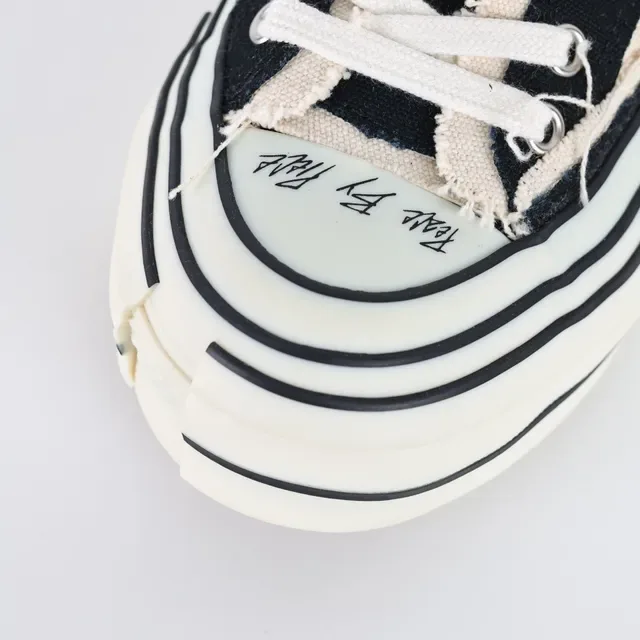 Converse Tênis Lifestyle Preto Bege Superior de Lona Listrado Cupsole 5