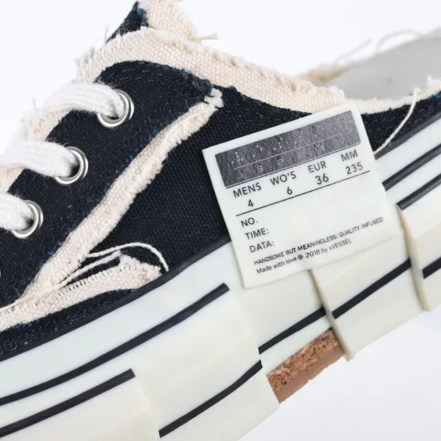 Converse Tênis Lifestyle Preto Bege Superior de Lona Listrado Cupsole 6