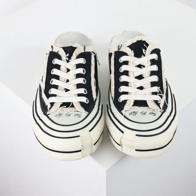 Converse Tênis Lifestyle Preto Bege Superior de Lona Listrado Cupsole 8