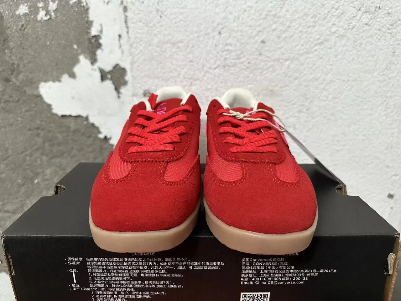 Converse One Star Red Pink Textile Low-Top Lifestyle Sneakers 3