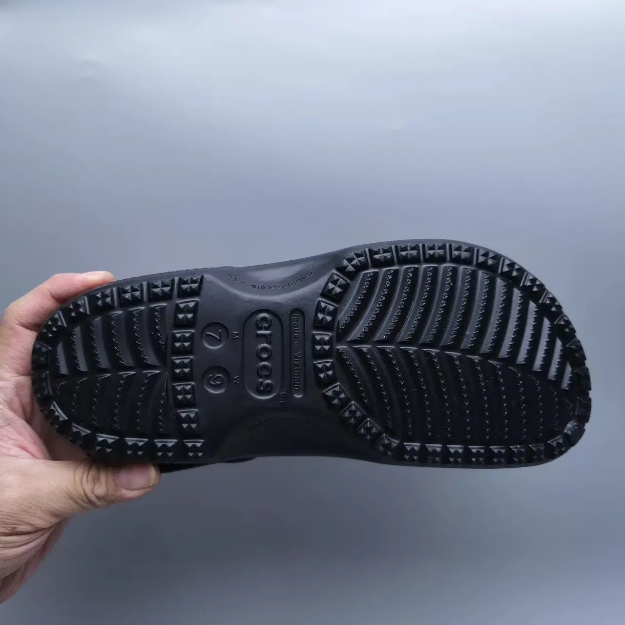 Crocs Classic Clog Noir Synthétique Moulé 9