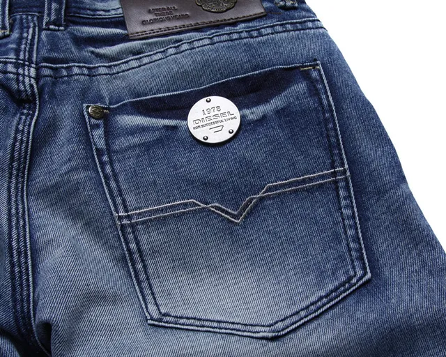 Diesel Medium-Wash Distressed Denim Shorts 2