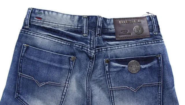 Diesel Medium-Wash Distressed Denim Shorts 4