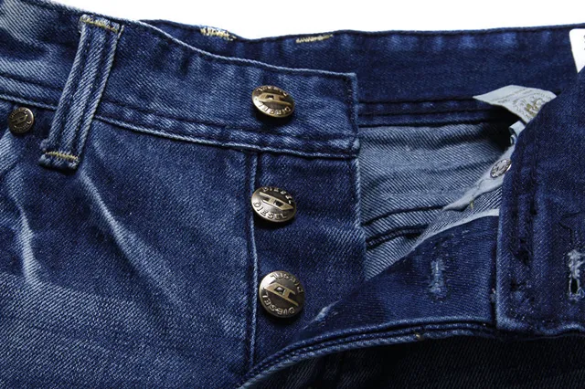 Diesel Medium-Wash Distressed Denim Shorts 8