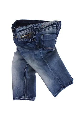 Diesel Medium-Wash Distressed Denim Shorts 10