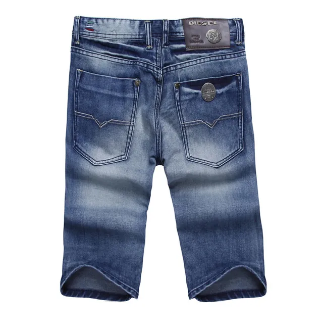 Diesel Medium-Wash Distressed Denim Shorts 11