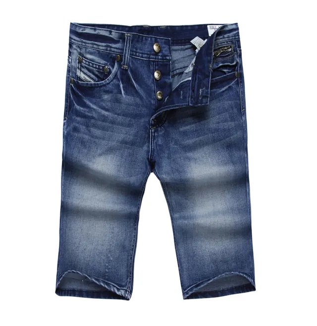 Diesel Medium-Wash Distressed Denim Shorts 12