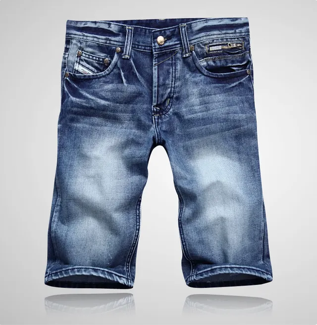 Diesel Medium-Wash Distressed Denim Shorts 13