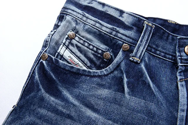 Diesel Medium-Wash Distressed Denim Shorts 14