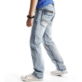 Diesel Slim-Tapered Medium Wash Distressed Jeans 5