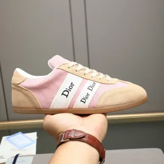 Dior B22 Sneakers Lifestyle Beige Rose Low-Top daim