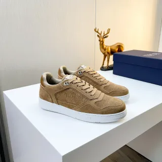 Dior B22-Style 棕麂皮压花 monogram 生活休闲鞋