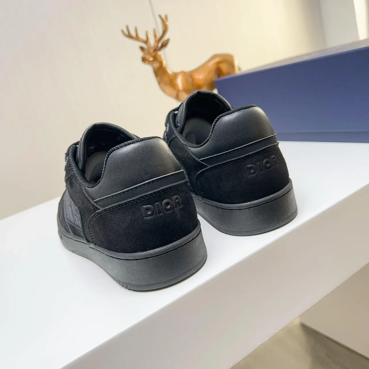 Dior B23 Sneakers Lifestyle Noir Monocrome Mélange de Matières 2