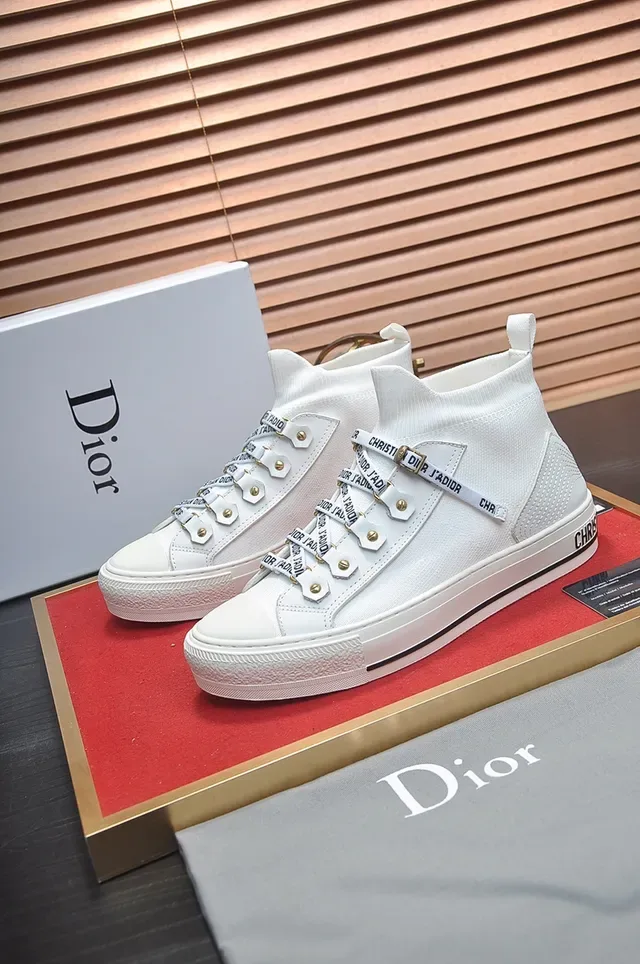 Dior B23 White J'Adior High-Top Lifestyle Sneakers 4