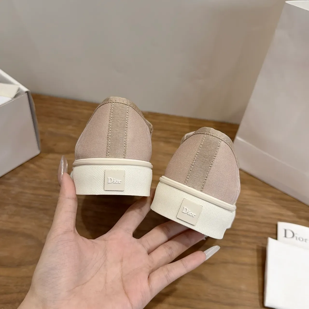 Dior B27 Beige Monogram Canvas Lifestyle Sneakers 2