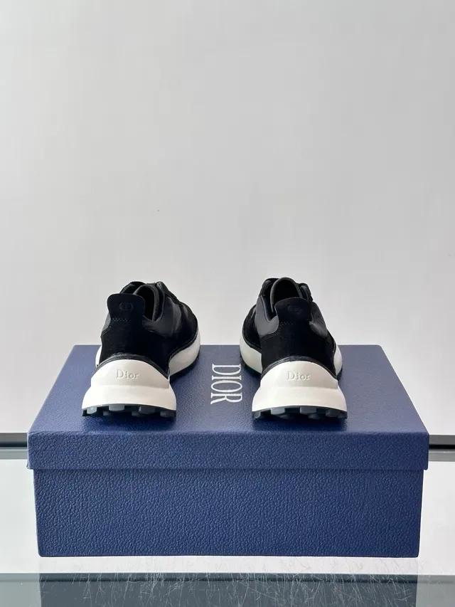 Dior B27 Black Suede and Nylon Lifestyle Sneakers 3