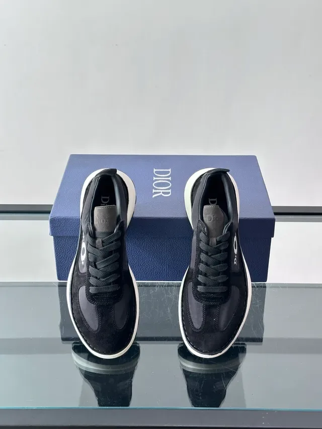 Dior B27 Black Suede and Nylon Lifestyle Sneakers 4